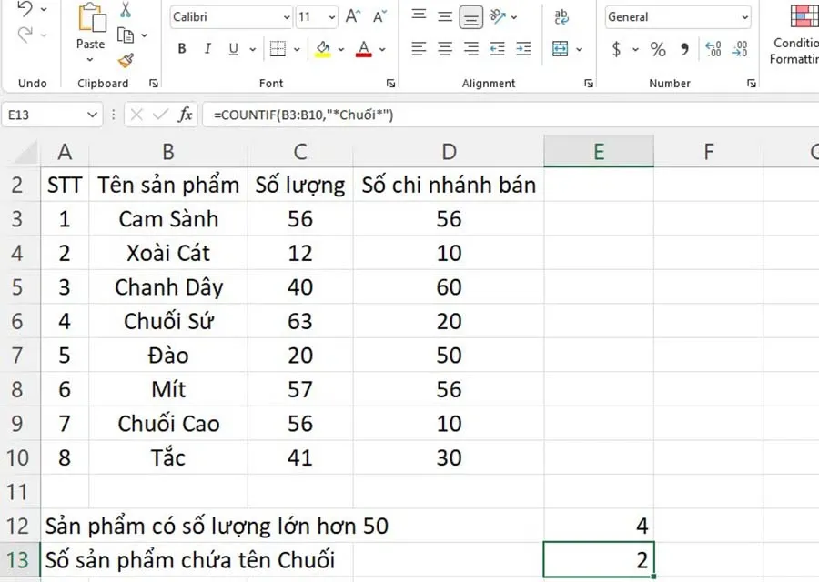 Hướng dẫn cụ thể hàm COUNTIF và hàm COUNTIFS trong Excel mới nhất 2023