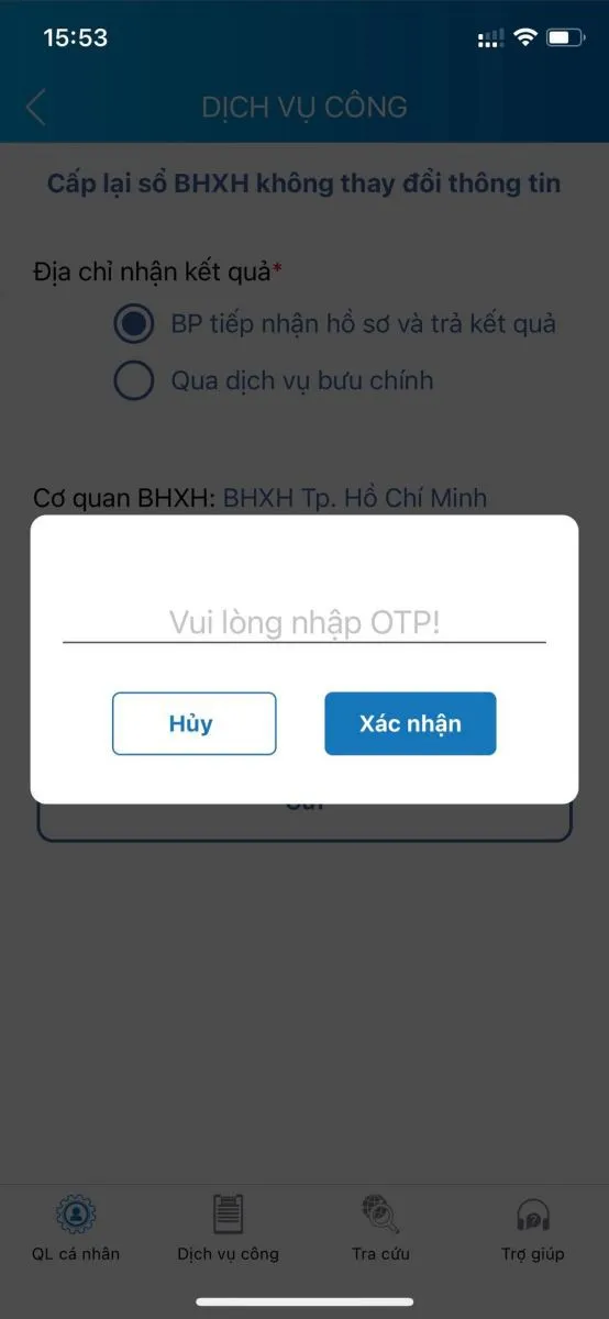 Hướng dẫn đăng ký cấp lại online khi bị mất thẻ Bảo hiểm Y tế