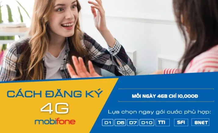 Hướng dẫn đăng ký gói cước 4G Mobifone 1 ngày giá “siêu hời” chỉ từ 1.000 đồng