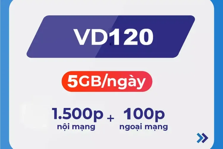 Hướng dẫn đăng ký gói cước VD120 đầy hấp dẫn của Vinaphone lên tới 150GB mạng