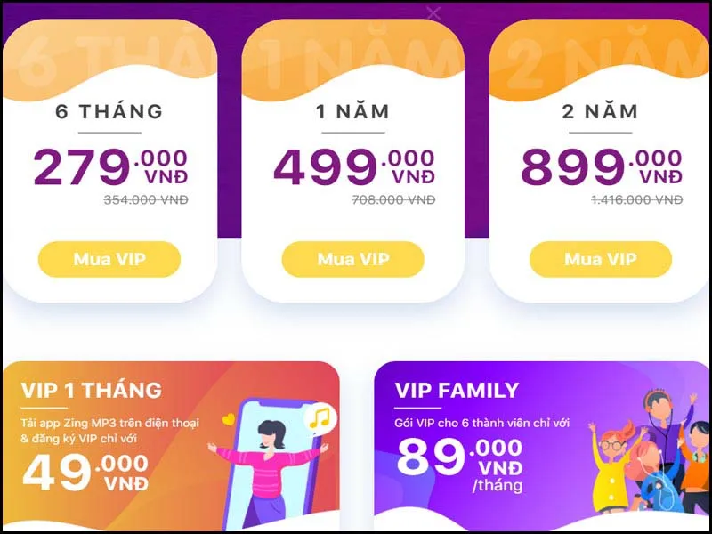 Hướng dẫn đăng ký tài khoản VIP Zing MP3 cực dễ