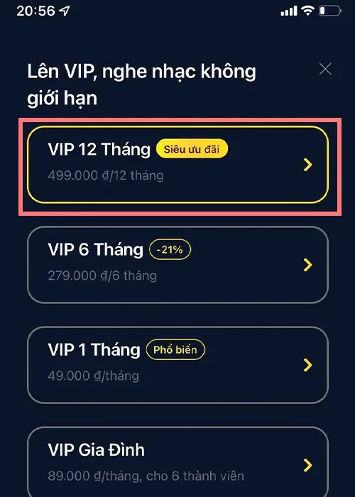 Hướng dẫn đăng ký tài khoản VIP Zing MP3 cực dễ