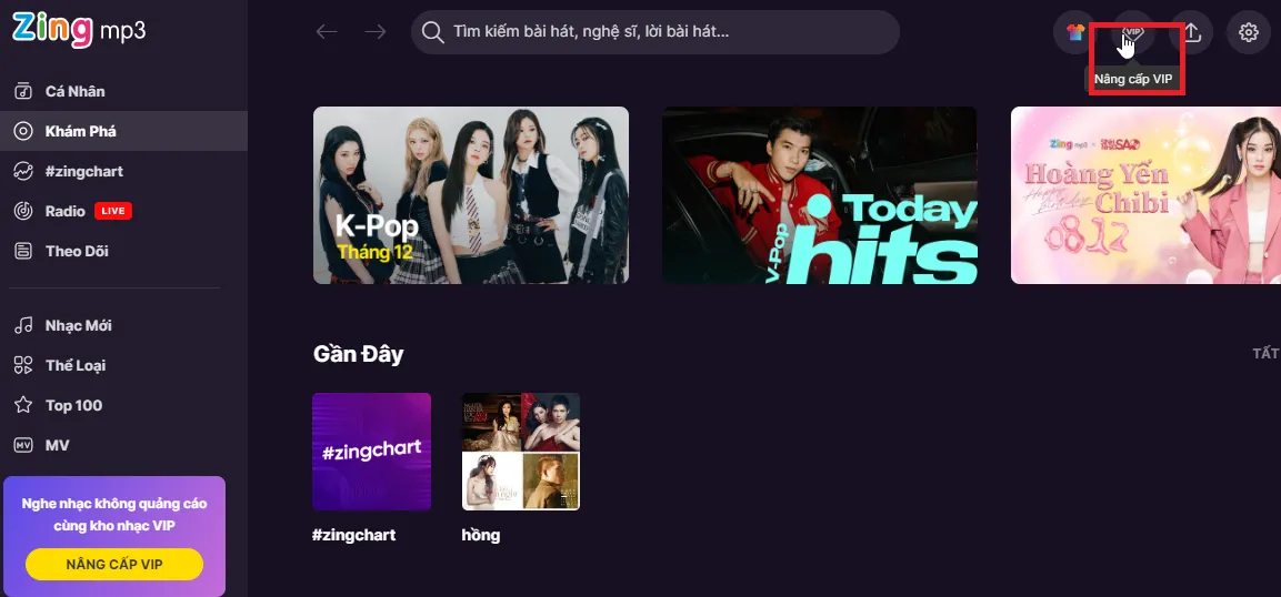 Hướng dẫn đăng ký tài khoản VIP Zing MP3 cực dễ