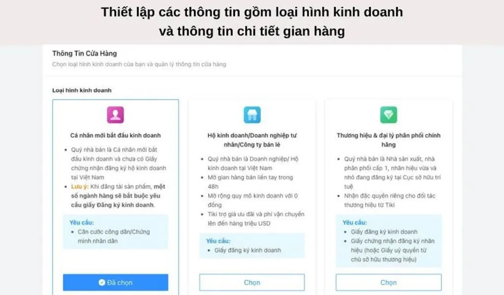 Hướng dẫn đăng ký Tiki bán hàng cụ thể cho người mới bắt đầu đơn giản, nhanh chóng