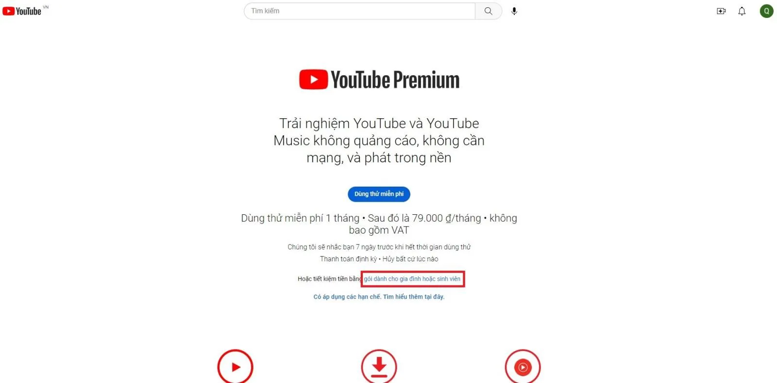 Hướng dẫn đăng ký YouTube Premium tại Việt Nam trên máy tính, Android và iOS