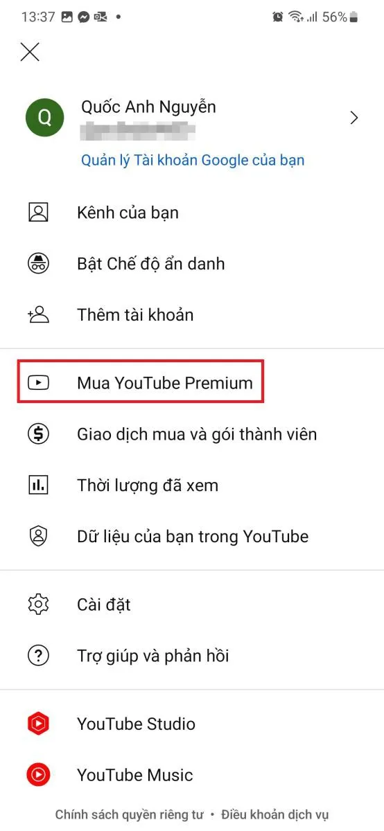 Hướng dẫn đăng ký YouTube Premium tại Việt Nam trên máy tính, Android và iOS