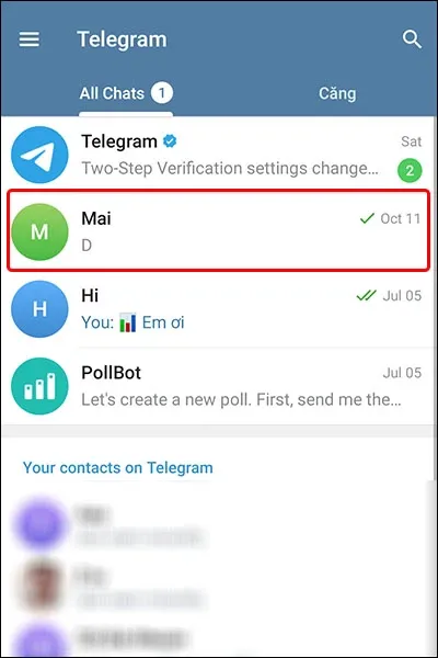 Hướng dẫn đề xuất ảnh đại diện cho danh bạ Telegram của bạn một cách đơn giản nhất