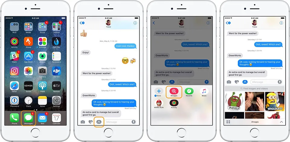 Hướng dẫn đem bàn phím iMessage GIF tiện lợi lên iPhone