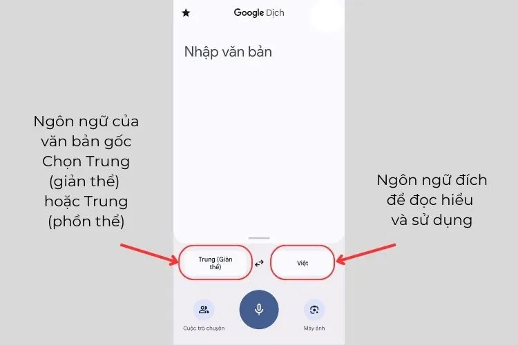 Hướng dẫn dịch tiếng Trung bằng hình ảnh với Google Dịch