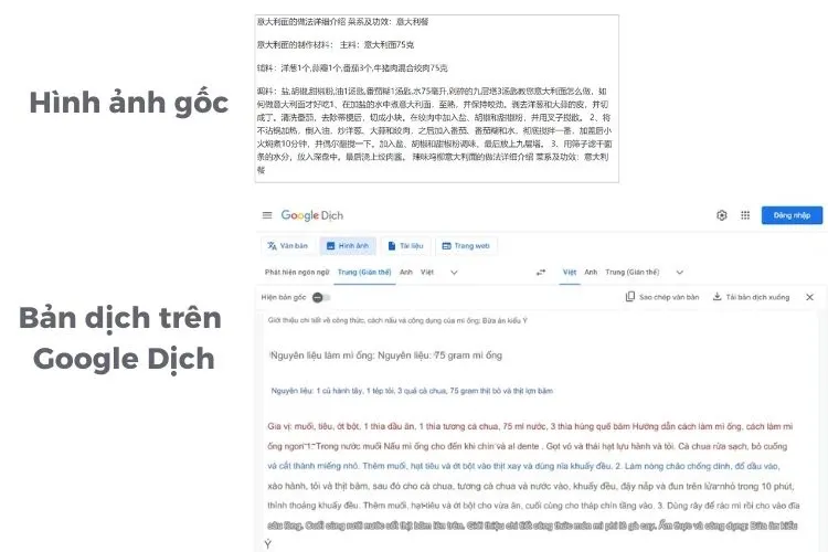 Hướng dẫn dịch tiếng Trung bằng hình ảnh với Google Dịch