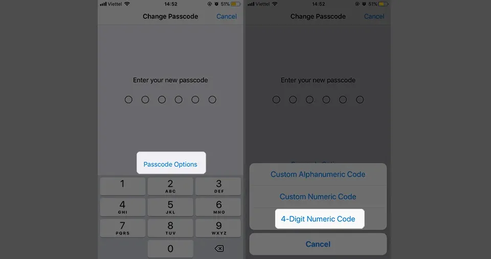 [Hướng dẫn] Đổi mật khẩu mở khóa iPhone/iPad từ 6 số sang 4 số