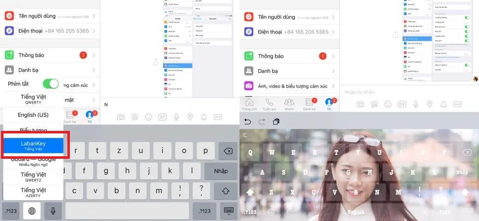 Hướng dẫn đổi nền và font chữ trên bàn phím QWERTY iPhone, iPad không cần Jailbreak