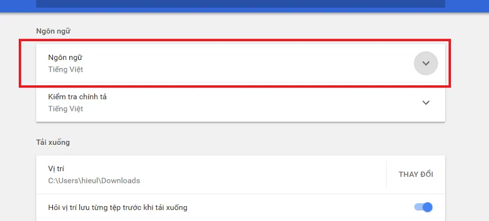 Hướng dẫn đổi ngôn ngữ Chrome như thế nào