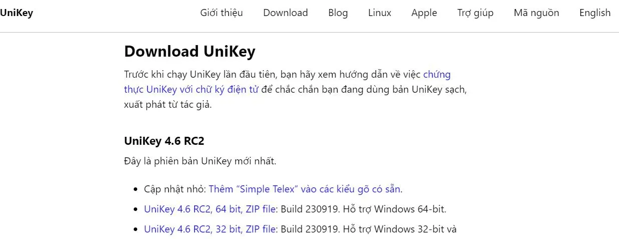 Hướng dẫn download phần mềm Unikey Win 11, hỗ trợ gõ dấu tiếng Việt cho máy tính