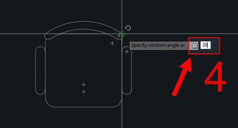 Hướng dẫn dùng lệnh xoay trong CAD cực chi tiết chỉ mất 2 phút