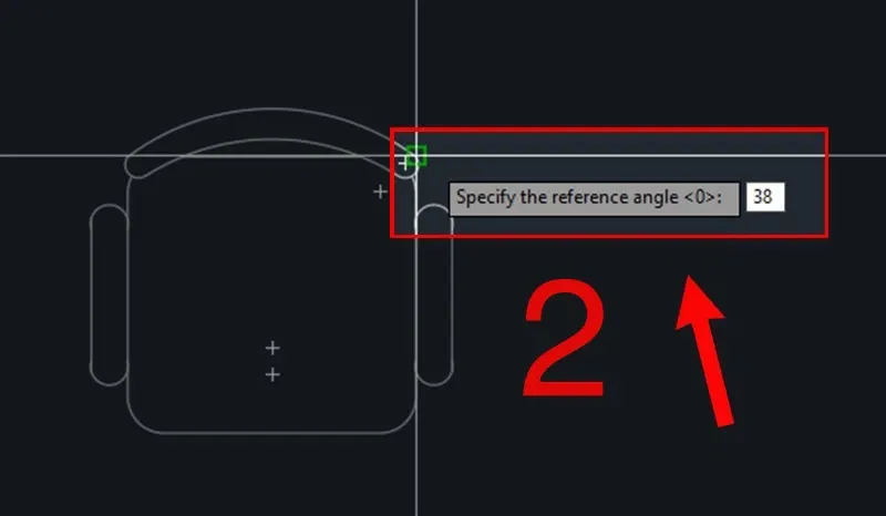 Hướng dẫn dùng lệnh xoay trong CAD cực chi tiết chỉ mất 2 phút