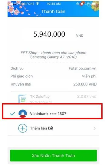 Hướng dẫn dùng ZaloPay để được giảm giá khi mua hàng tại FPT Shop