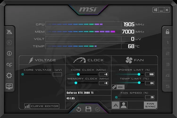 Hướng dẫn ép xung card màn hình NVIDIA bằng MSI Afterburner