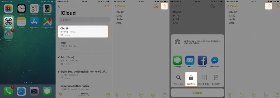 [Hướng dẫn] Ghi chú an toàn trên ứng dụng Notes của iPhone bằng mật khẩu