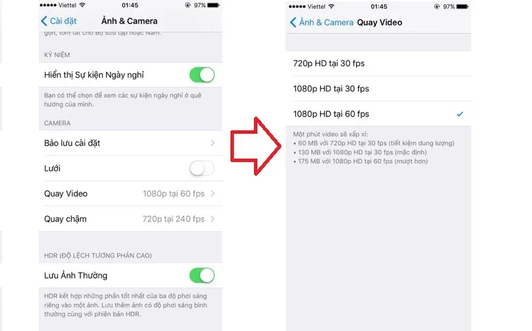 [Hướng dẫn] Giảm dung lượng video, tiết kiệm bộ nhớ trên iPhone