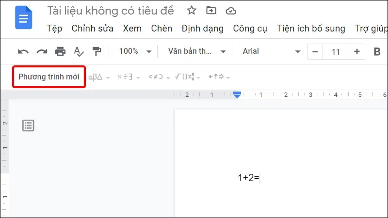 Hướng dẫn gõ công thức toán học trên Google Docs cực nhanh