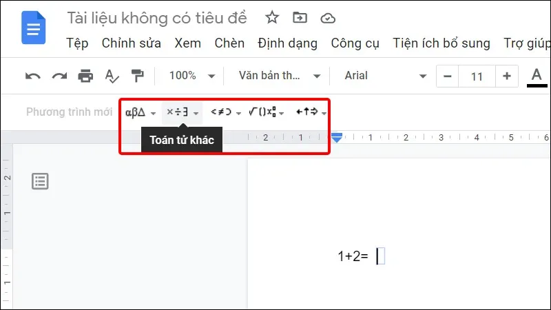 Hướng dẫn gõ công thức toán học trên Google Docs cực nhanh