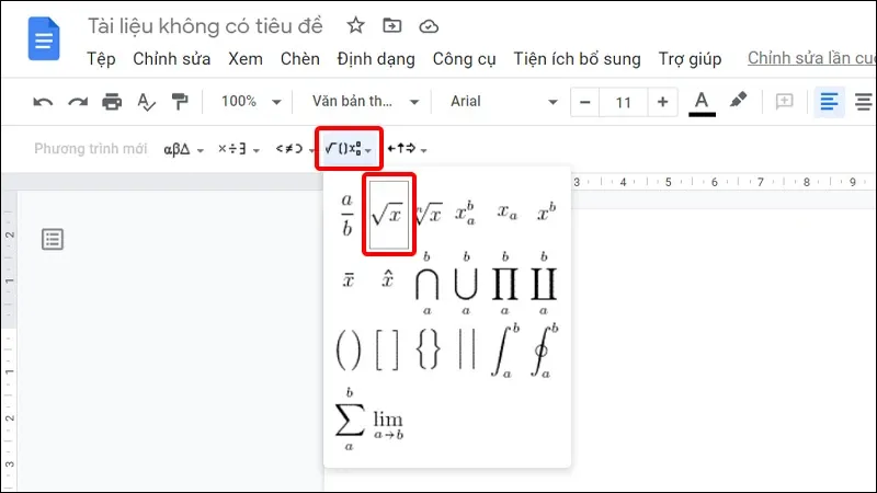 Hướng dẫn gõ công thức toán học trên Google Docs cực nhanh