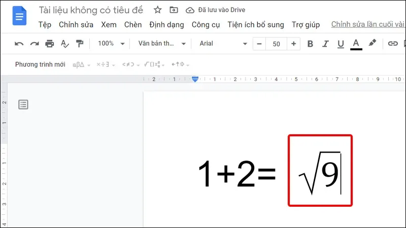 Hướng dẫn gõ công thức toán học trên Google Docs cực nhanh