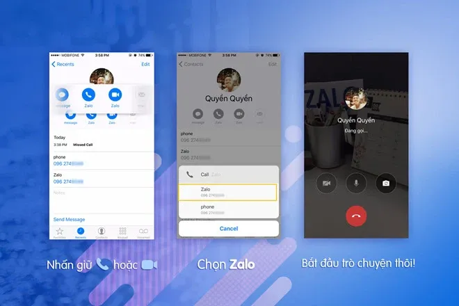 [Hướng dẫn] Gọi điện thoại bằng Zalo ngay từ danh bạ, không cần truy mở ứng dụng!!