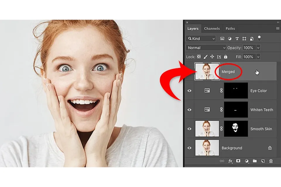 Hướng dẫn gộp layer trong Photoshop đơn giản, nhanh chóng