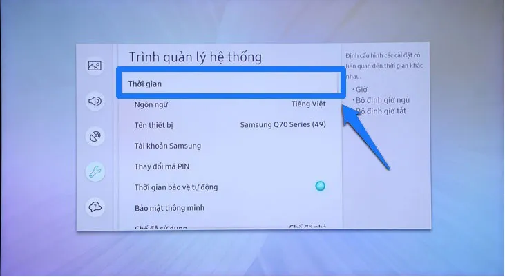 Hướng dẫn hẹn giờ tắt tivi Samsung nhanh chóng và đơn giản