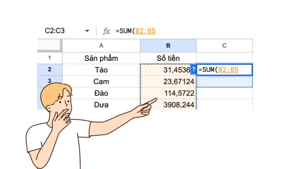 Hướng dẫn kết hợp SUM và VLOOKUP trong Google Sheet đơn giản, dễ hiểu nhất 2024