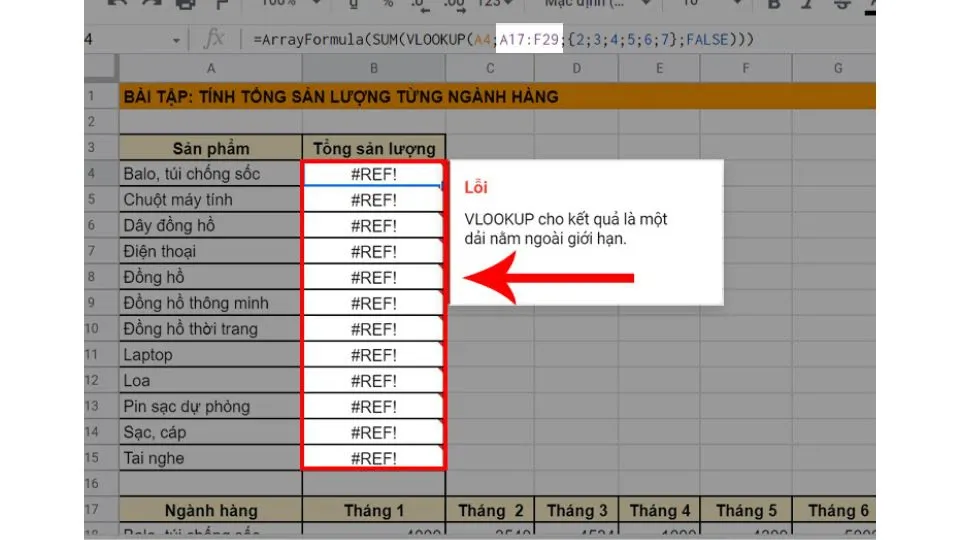 Hướng dẫn kết hợp SUM và VLOOKUP trong Google Sheet đơn giản, dễ hiểu nhất 2024