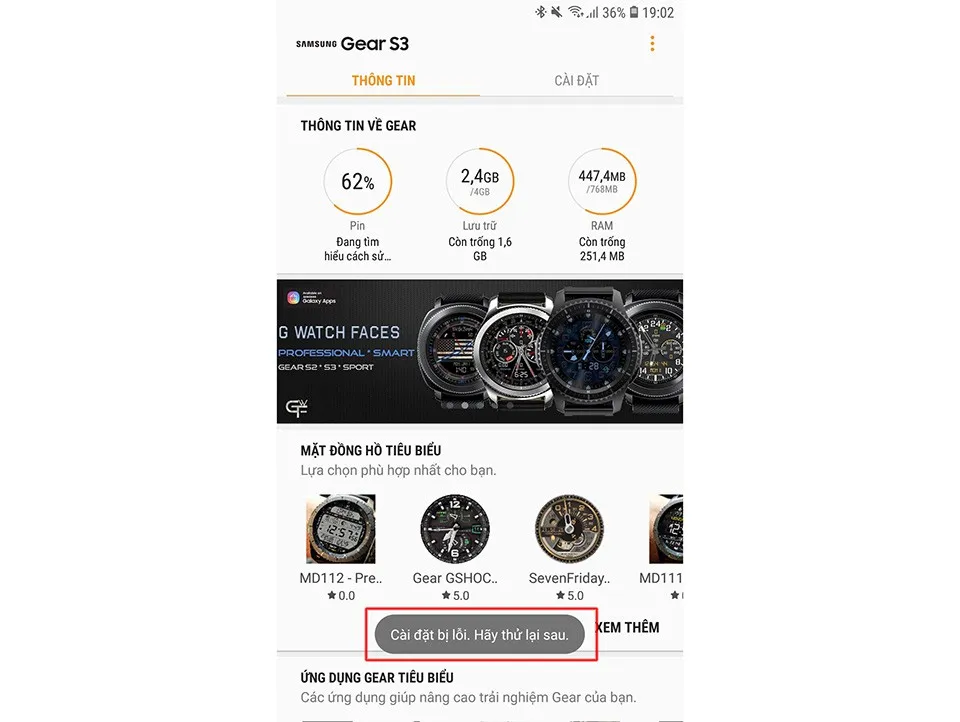 Hướng dẫn khắc phục lỗi không kích hoạt được Samsung Pay cho Gear S3