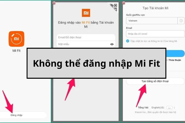 Hướng dẫn khắc phục tình trạng không đăng nhập được Mi Fit cực kỳ dễ dàng