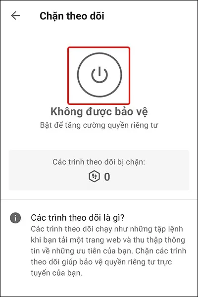 Hướng dẫn kích hoạt tính năng chặn theo dõi trên Opera cực nhanh