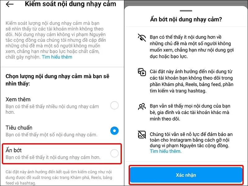 Hướng dẫn kiểm soát nội dung nhạy cảm trên Instagram một cách nhanh chóng