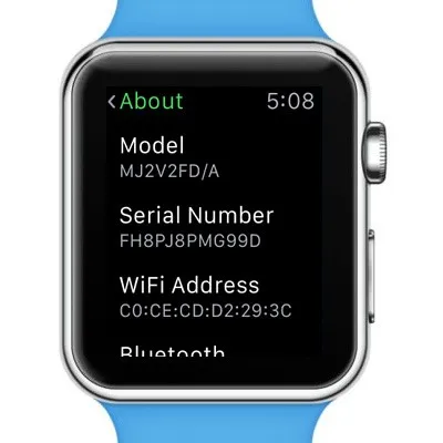 Hướng dẫn kiểm tra số serial trên Apple Watch