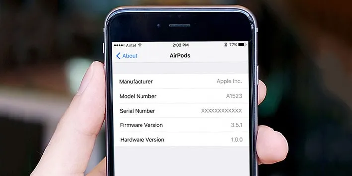 Hướng dẫn kiểm tra và cập nhật firmware trên tai nghe AirPods