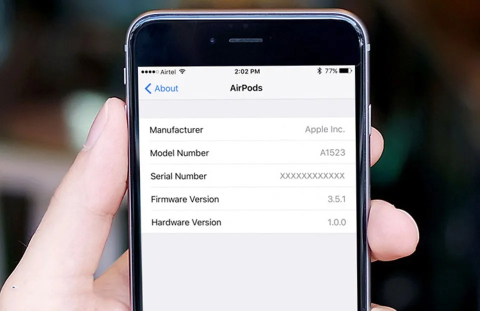 Hướng dẫn kiểm tra và cập nhật firmware trên tai nghe AirPods