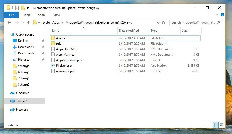 Hướng dẫn làm giao diện File Explorer mới trong Windows 10 Creators