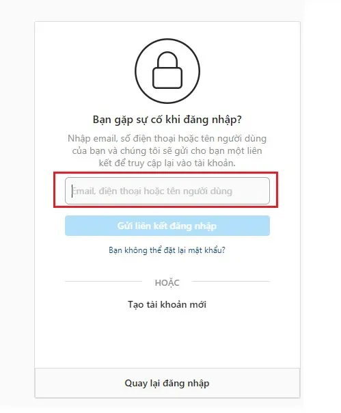 Hướng dẫn lấy lại mật khẩu Instagram trên điện thoại và máy tính nhanh chóng
