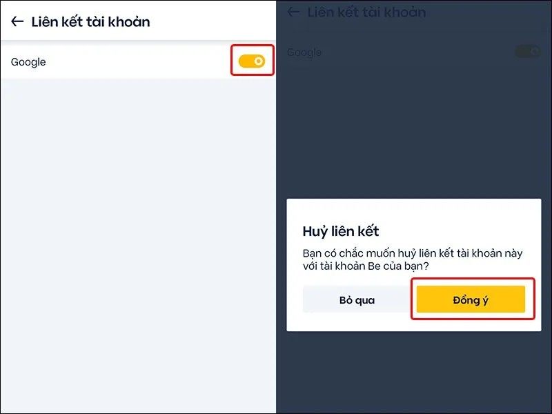 Hướng dẫn liên kết tài khoản Google với ứng dụng Be một cách nhanh chóng