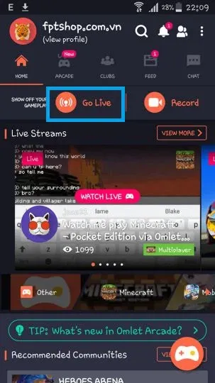 Hướng dẫn live stream liên quân mobile trên điện thoại