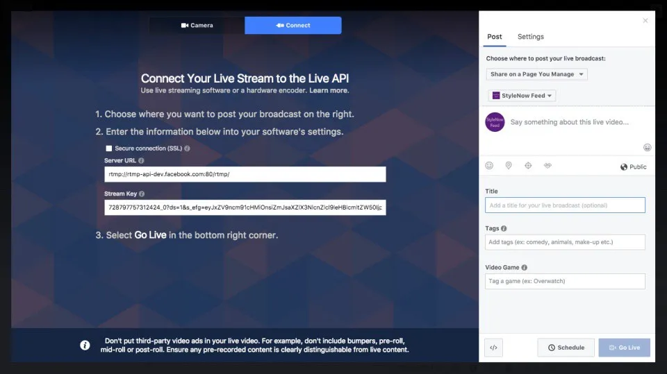 Hướng dẫn livestream Facebook trên máy tính