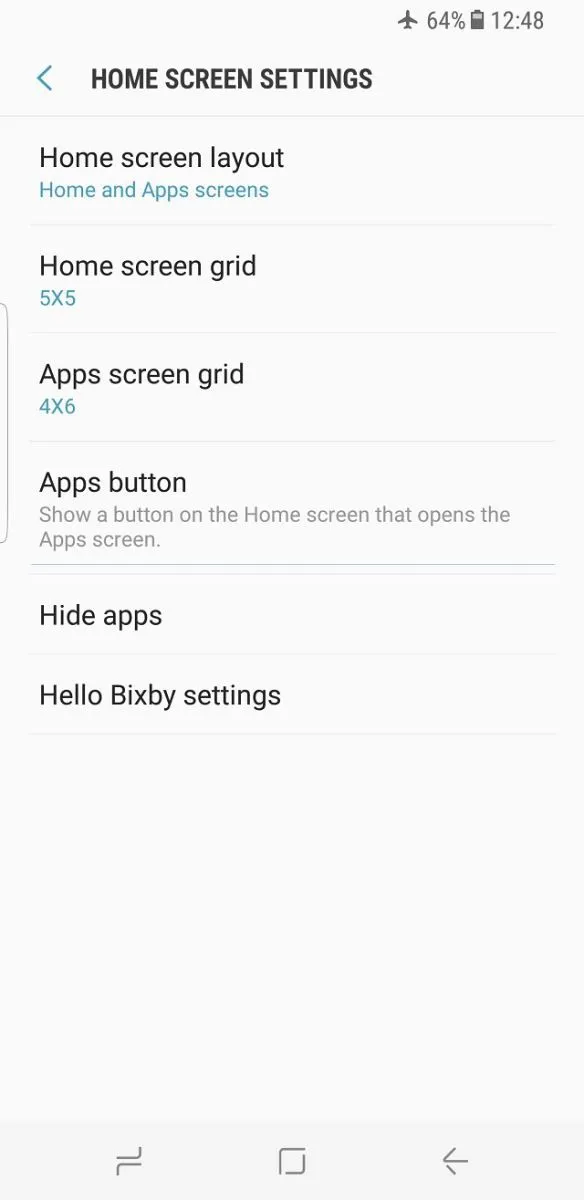 Hướng dẫn mang nút Apps trên Galaxy S8 trở lại