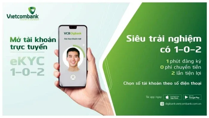 Hướng dẫn mở tài khoản Vietcombank đơn giản trên điện thoại