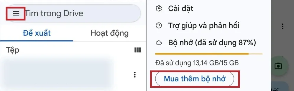 Hướng dẫn mua dung lượng Google Drive nhanh chóng chỉ với vài thao tác đơn giản