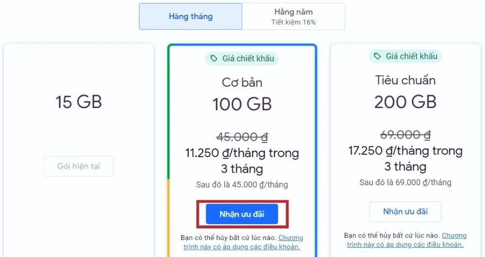 Hướng dẫn mua dung lượng Google Drive nhanh chóng chỉ với vài thao tác đơn giản