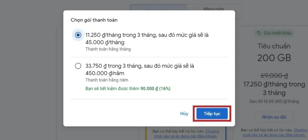 Hướng dẫn mua dung lượng Google Drive nhanh chóng chỉ với vài thao tác đơn giản